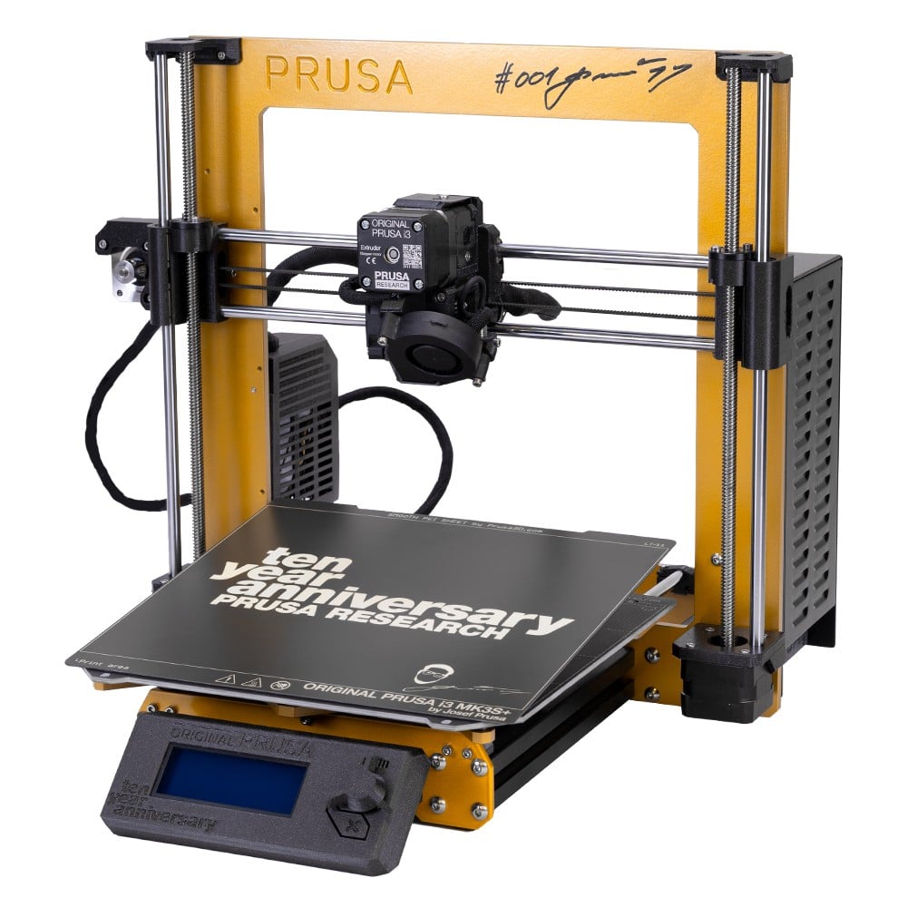 Original Prusa i3 MK3S+ 10th Anniversary Edition 3D printer