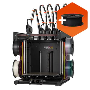 Sestavená 3D tiskárna Original Prusa XL s pěti nástrojovými hlavami