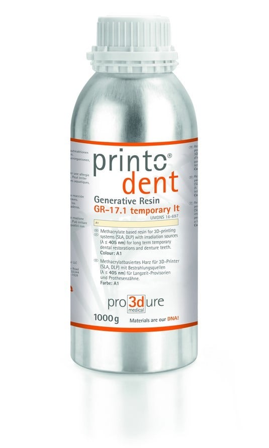 Pro3Dure Printodent GR-17.1 temporary lt 1 kg B2