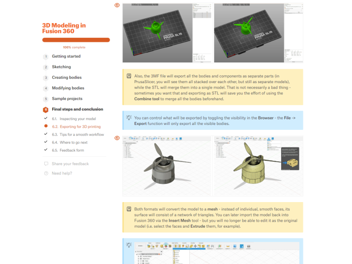 Prusa Academy: a new Fusion 360 course and further plans for the future -  Original Prusa 3D Printers